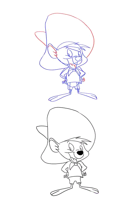 How to Draw Speedy Gonzales 