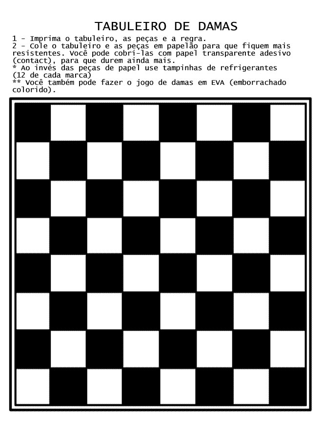 Como Fazer um Jogo de Damas com Tampinhas  Como fazer um jogo, Jogo de dama,  Jogo criativo