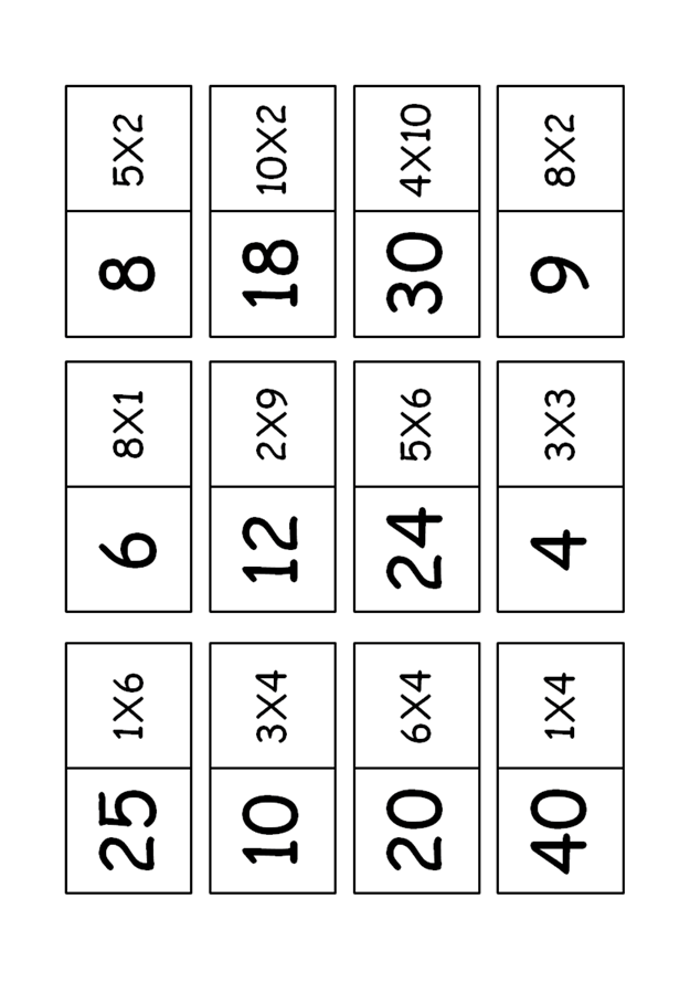 Dominó da tabuada