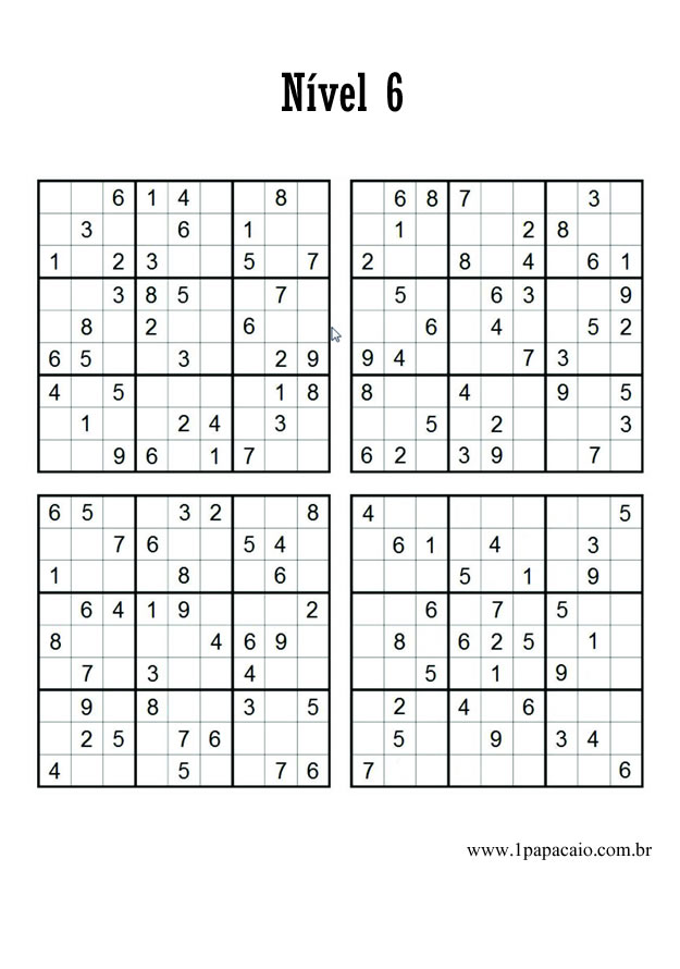 Sudoku para Imprimir